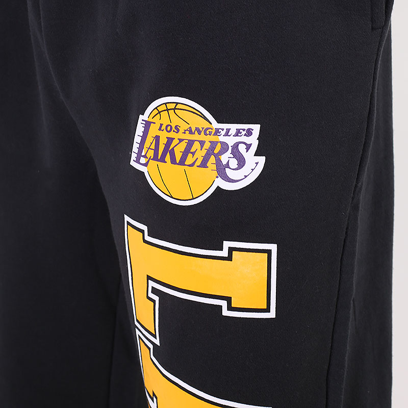 мужские черные брюки Mitchell and ness NBA Los Angeles Lakers Pants 507PLALAKEBLK - цена, описание, фото 2
